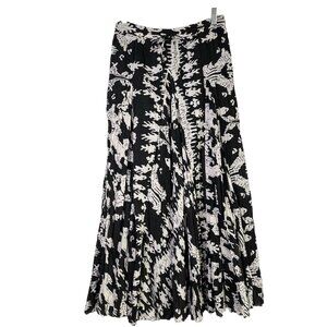 Sundance Black and White A-Line Skirt